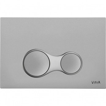 Клавиша смыва VITRA SIRIUS, покрытие от отпечатков и бактерий, цвет Матовый Хром Клавиша смыва VITRA SIRIUS, покрытие от отпечатков и бактерий, цвет Матовый Хром