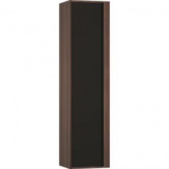 Пенал VITRA METROPOLE левосторонний, цвет сливовое дерево, фасад черное акриловое стекло Пенал VITRA METROPOLE левосторонний, цвет сливовое дерево, фасад черное акриловое стекло