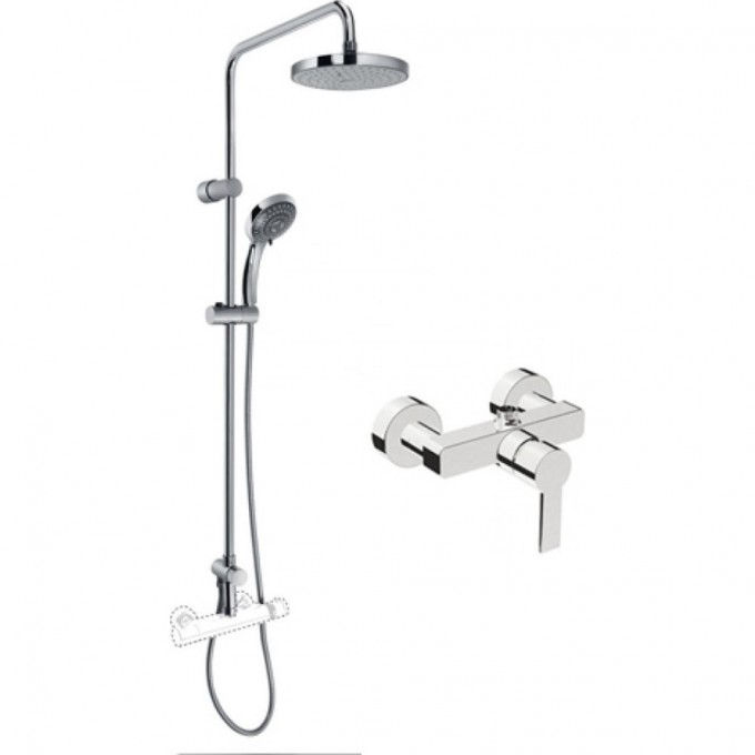 Сет с душевой стойкой VITRA SYSTEM RAIN и FLO S A49234EXP