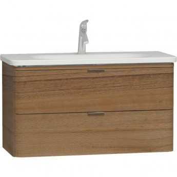 Тумба VITRA NEST с раковиной c 2мя ящиками, 80 см, с LED подсветкой, цвет натуральная древесина Тумба VITRA NEST с раковиной c 2мя ящиками, 80 см, с LED подсветкой, цвет натуральная древесина