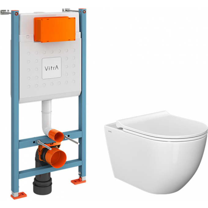 Унитаз c инсталляцией VITRA MIA ROUND 9873B003-7205